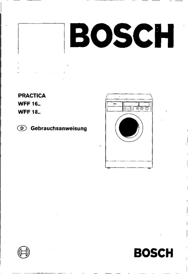 Page 1 de la notice Manuel utilisateur Bosch WFF1800