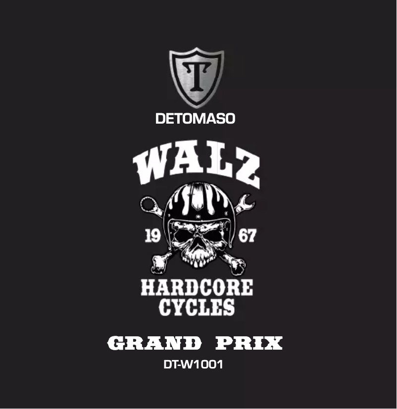 Page n°1 - Manuel utilisateur Detomaso Grandprix