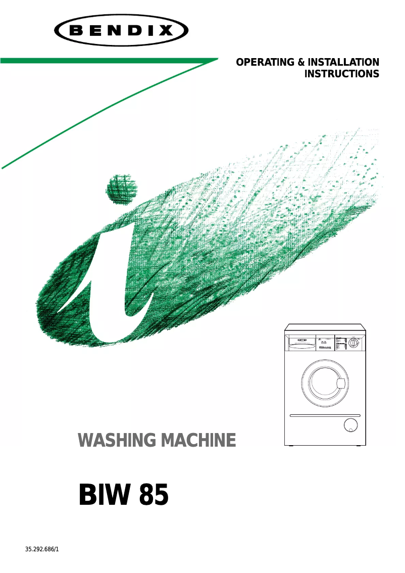 Página 1 del manual Manual de usuario Bendix BIW 85