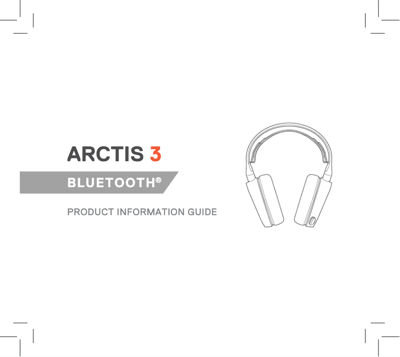 First page image of the manual for Arctis 3