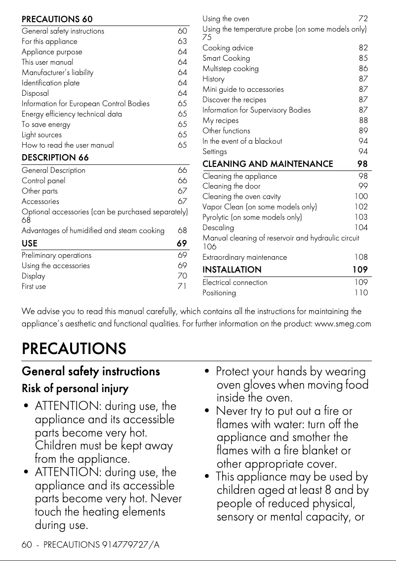 Image de la première page du manuel de l'appareil SOP6104S2PS