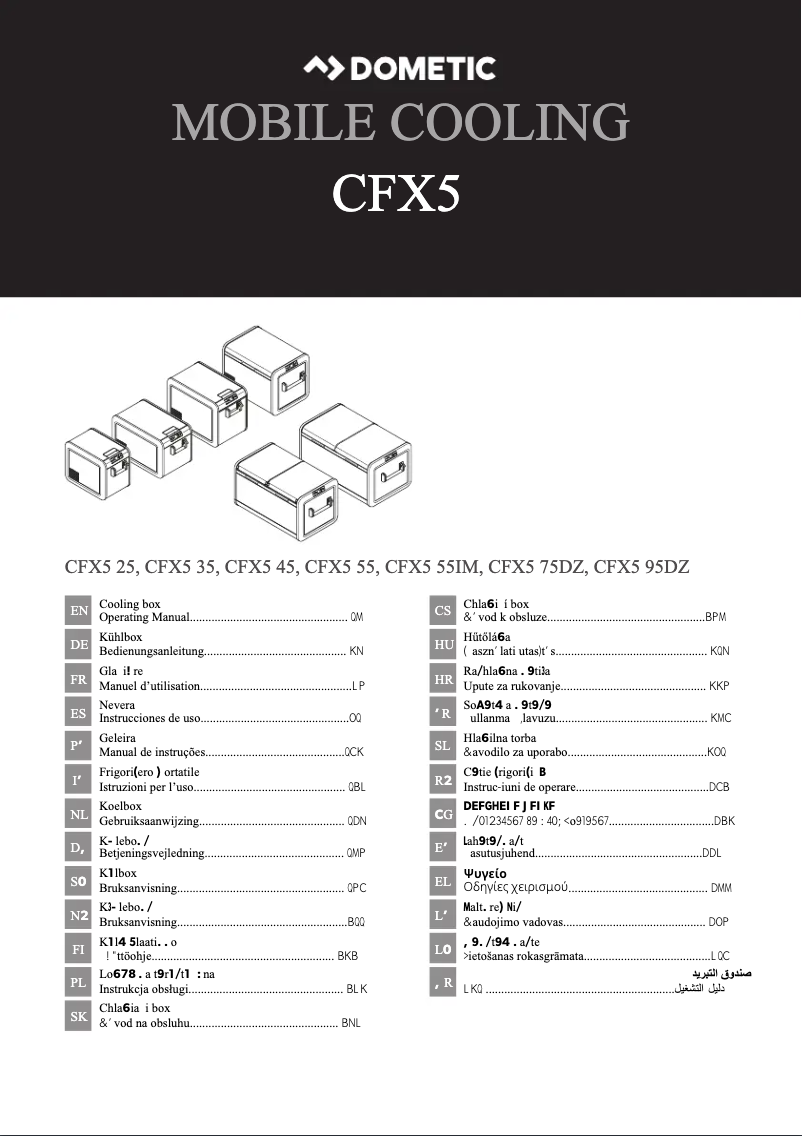 Imagen de la primera página del manual del dispositivo CFX5 35