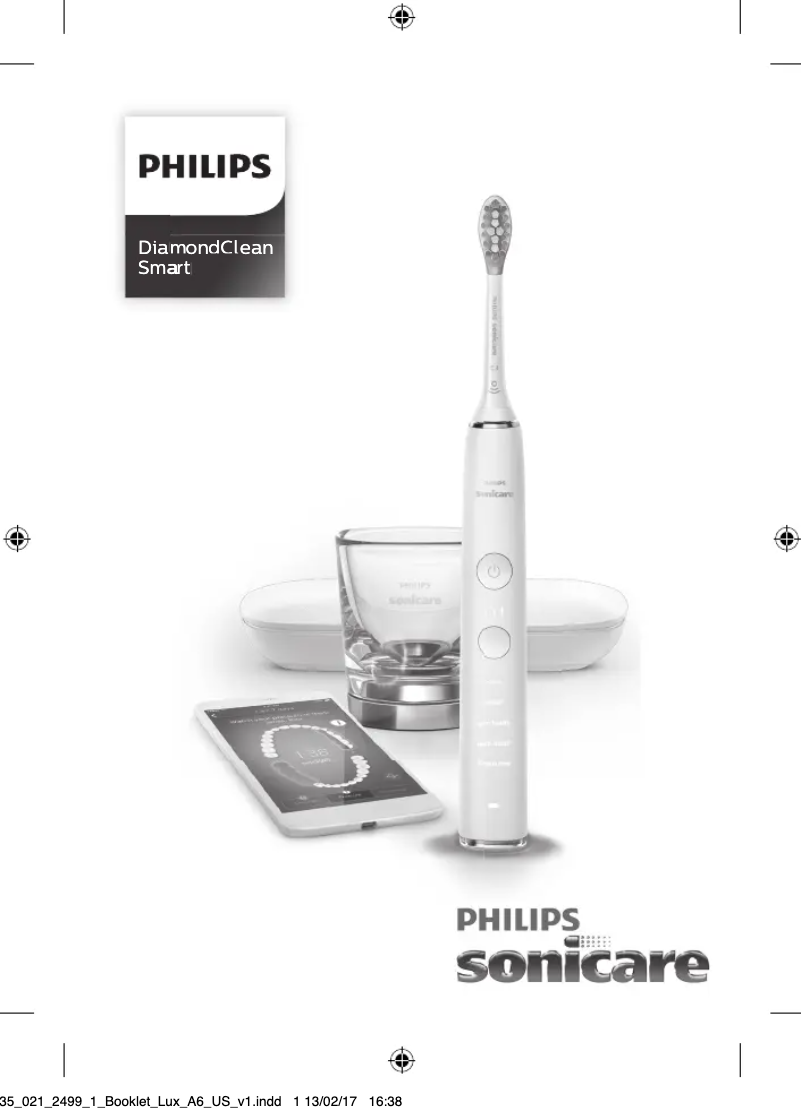 Image de la première page du manuel de l'appareil Sonicare DiamondClean Smart HX9985