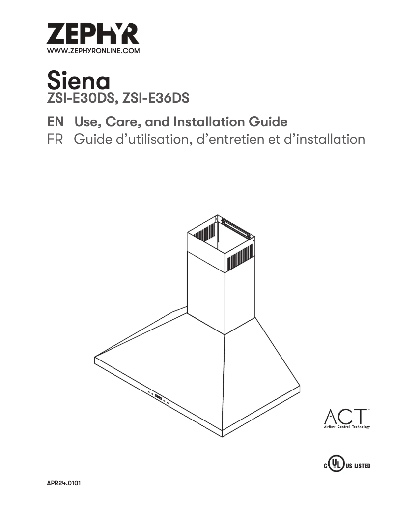 Image de la première page du manuel de l'appareil ZSI-E36DS