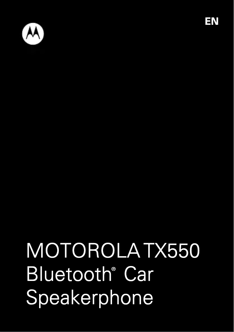 Página 1 del manual Manual de usuario Motorola Sonic Rider