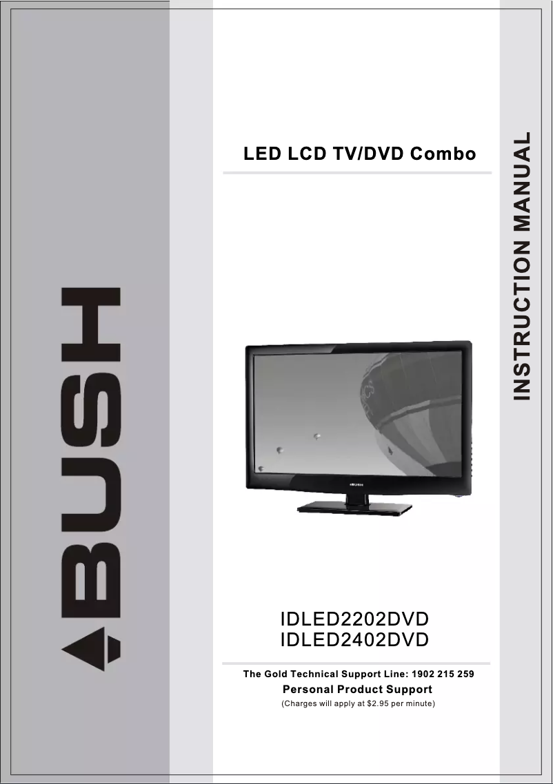 Page n°1 - Manuel utilisateur Bush IDLED2202DVD