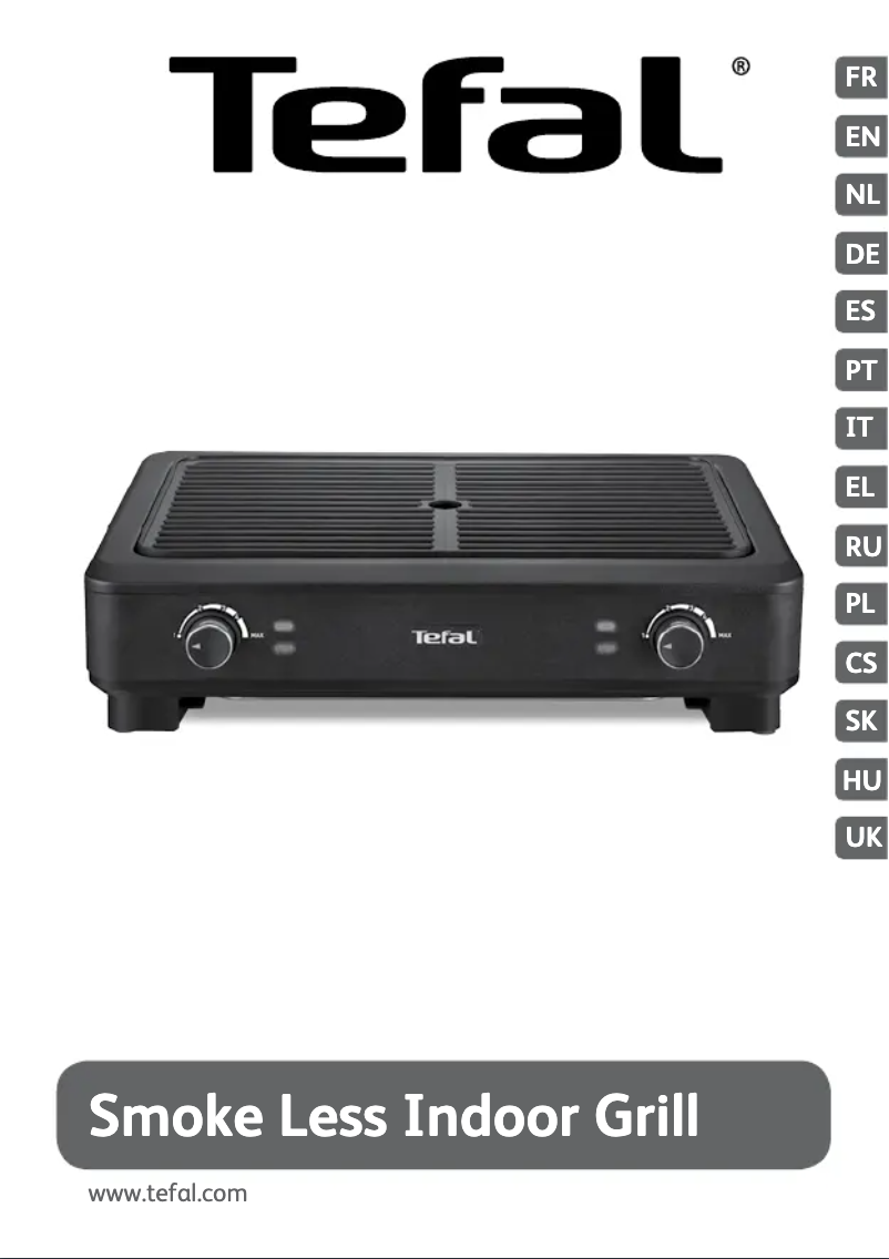 Página 1 del manual Manual de usuario Tefal Smoke Less Indoor Grill TG9008