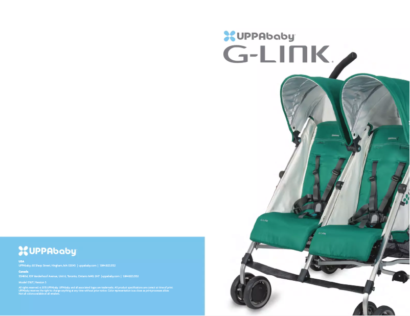 Page 1 de la notice Manuel utilisateur UPPAbaby G-LINK