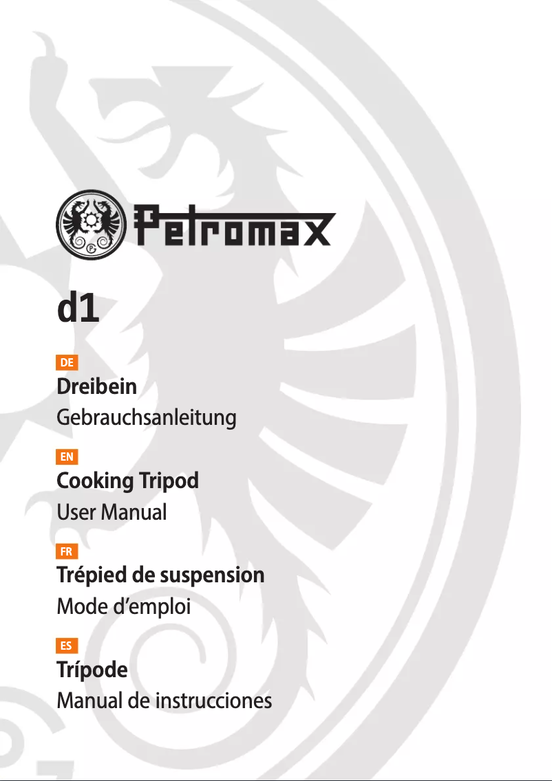 Page n°1 - Manuel utilisateur Petromax d1
