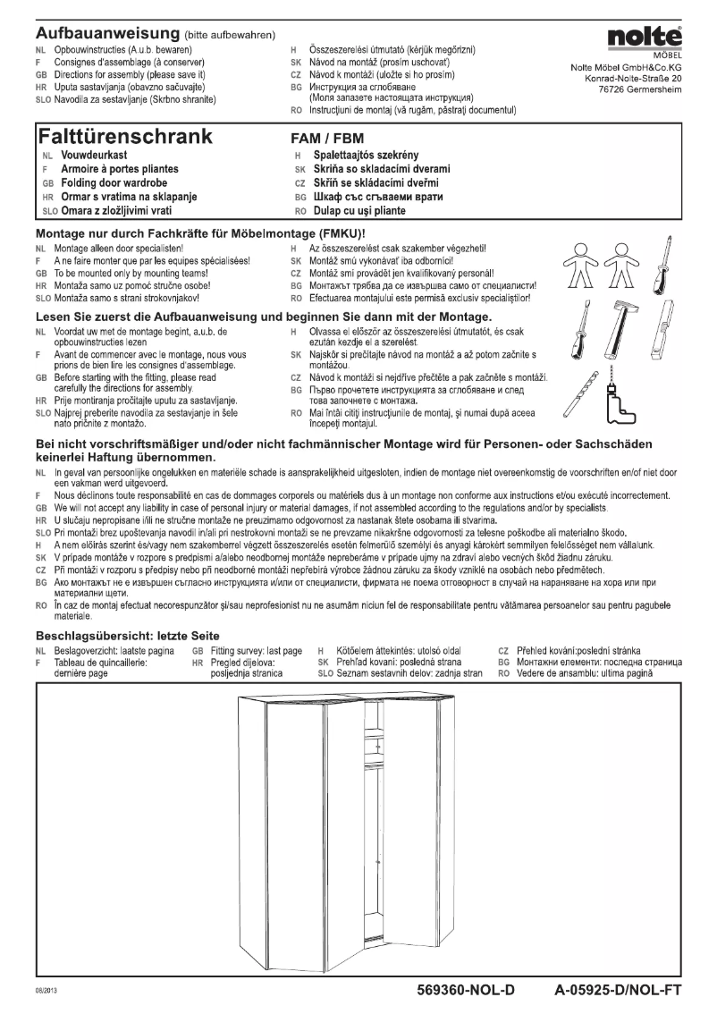 Image de la première page du manuel de l'appareil Horizont 7000