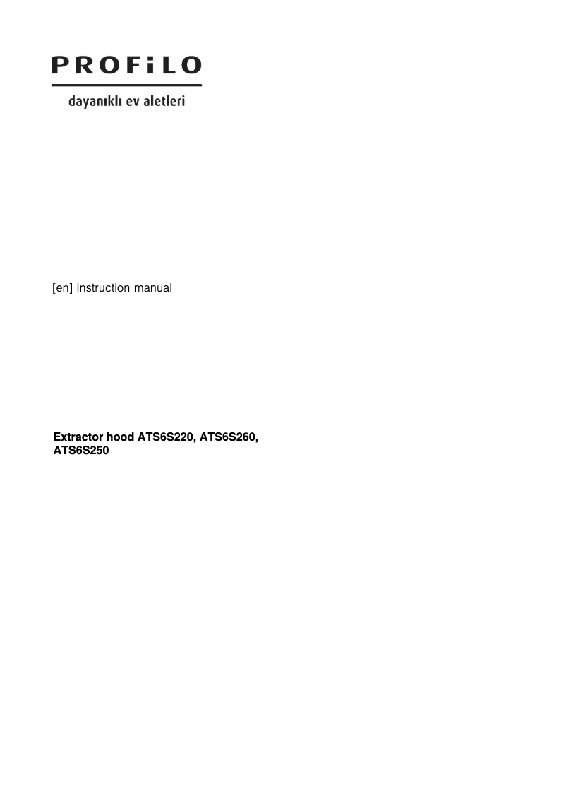 Image de la première page du manuel de l'appareil ATS6S220