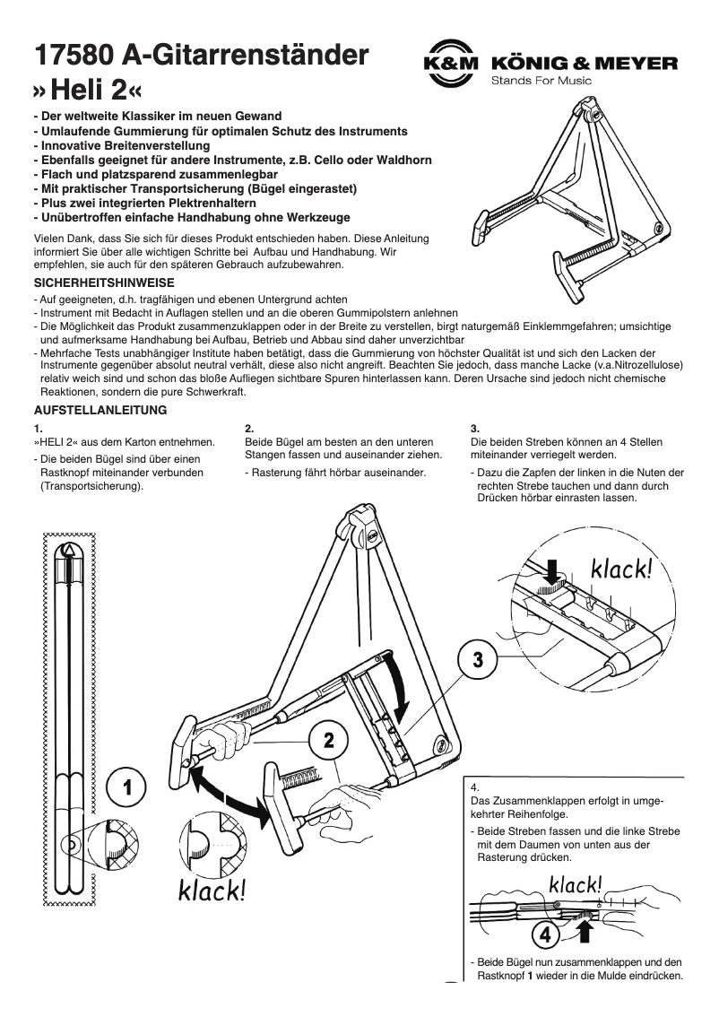 Image de la première page du manuel de l'appareil Heli 2