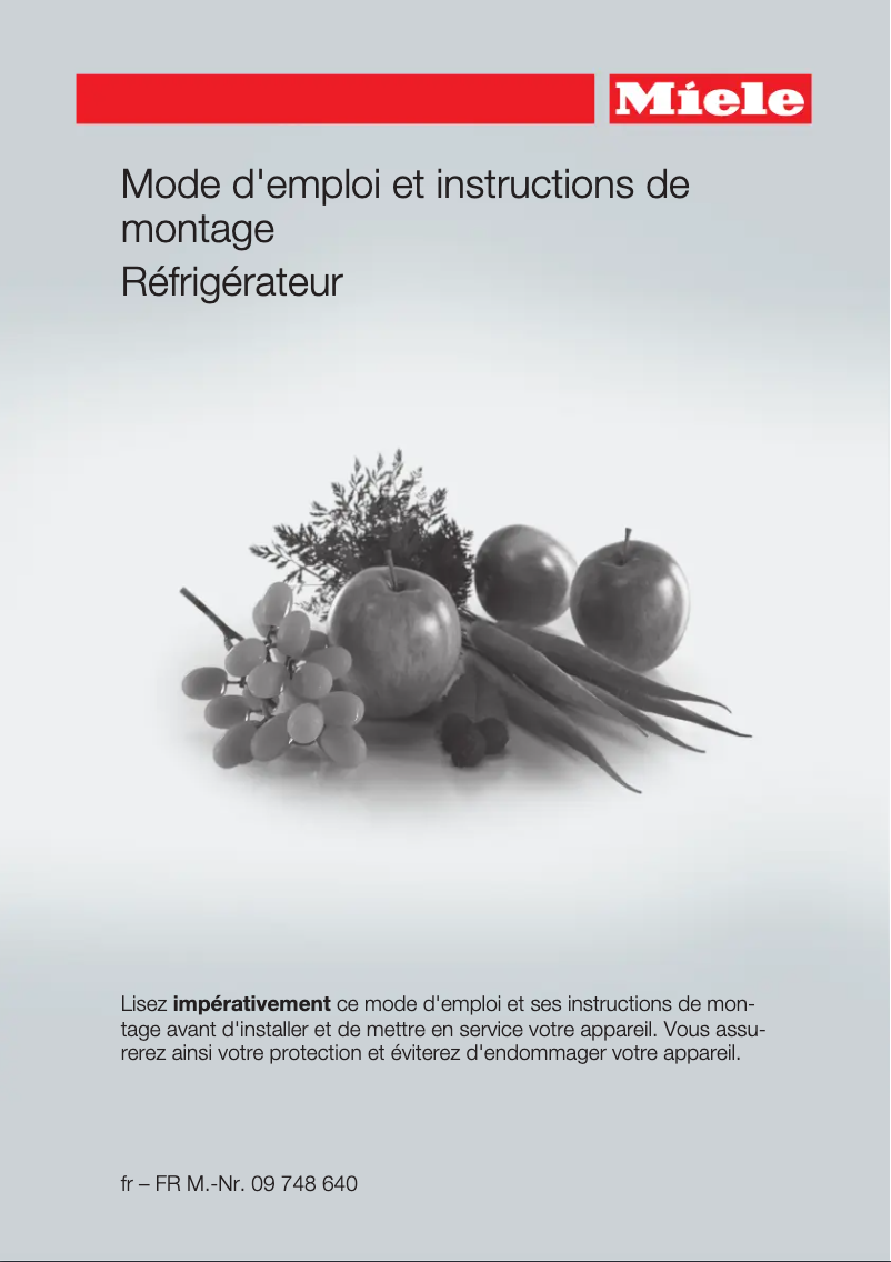 Image de la première page du manuel de l'appareil K 32122 I