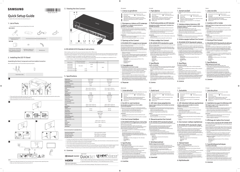 Page n°1 - Manuel utilisateur Samsung HG43TS030EA