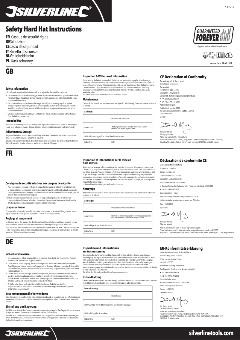 Página 1 del manual Manual de usuario Silverline 633503