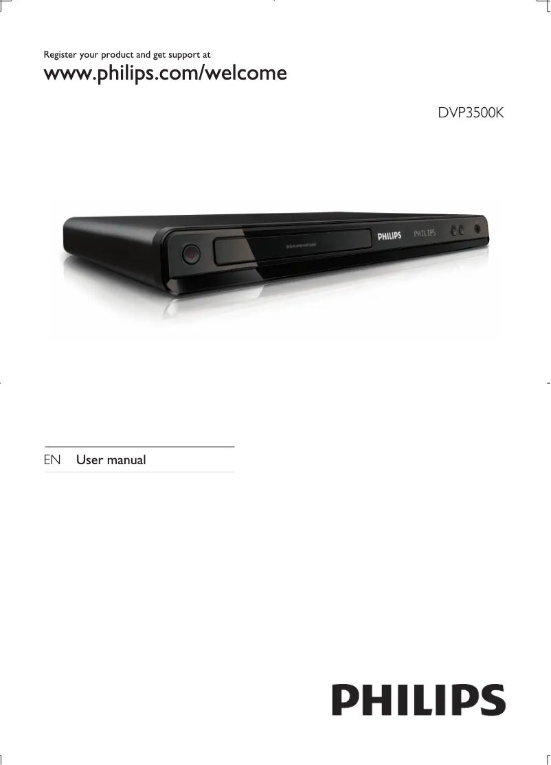 Page 1 de la notice Manuel utilisateur Philips DVP3500K