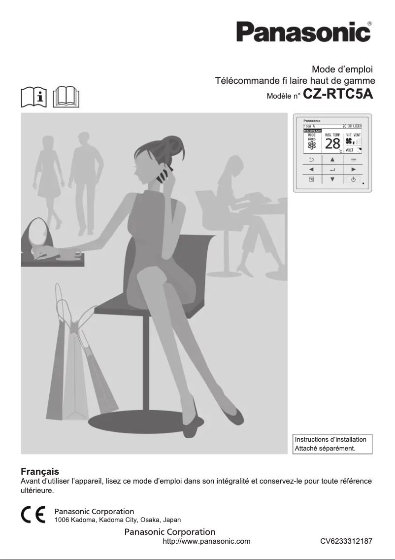 Page n°1 - Manuel utilisateur Panasonic CZ-RTC5A