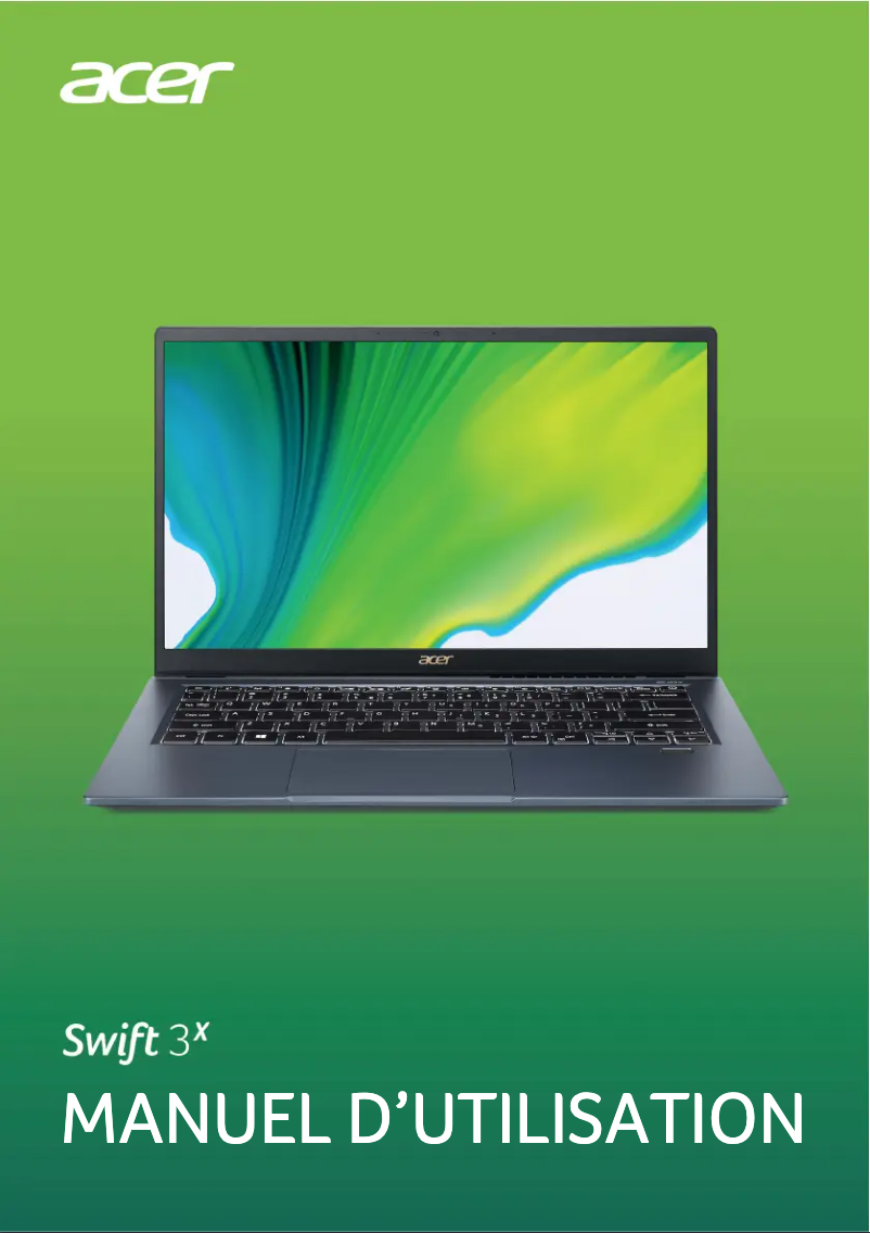 Página 1 del manual Manual de usuario Acer Swift 3X