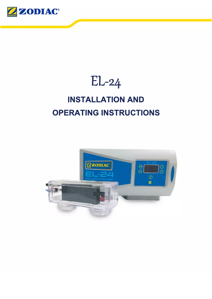 Image de la première page du manuel de l'appareil EL-24