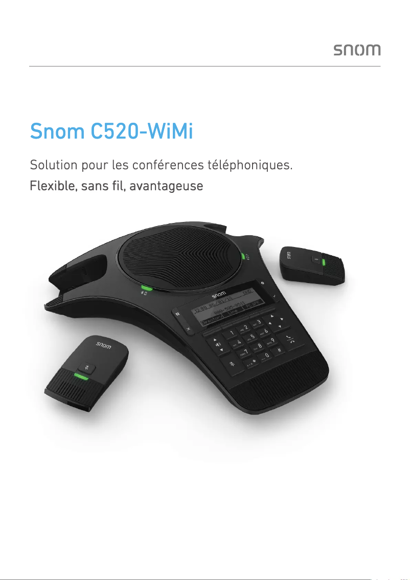 Página 1 del manual Ficha técnica Snom C520