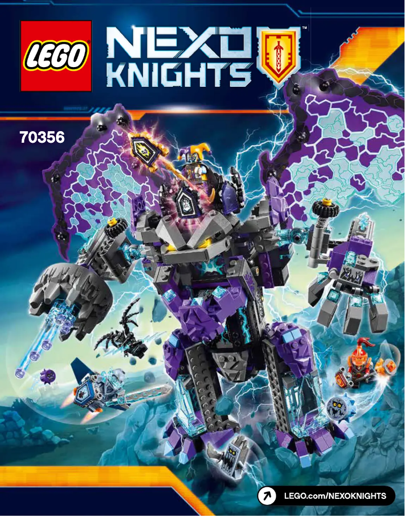 Page 1 de la notice Manuel utilisateur Lego Nexo Knights 70356