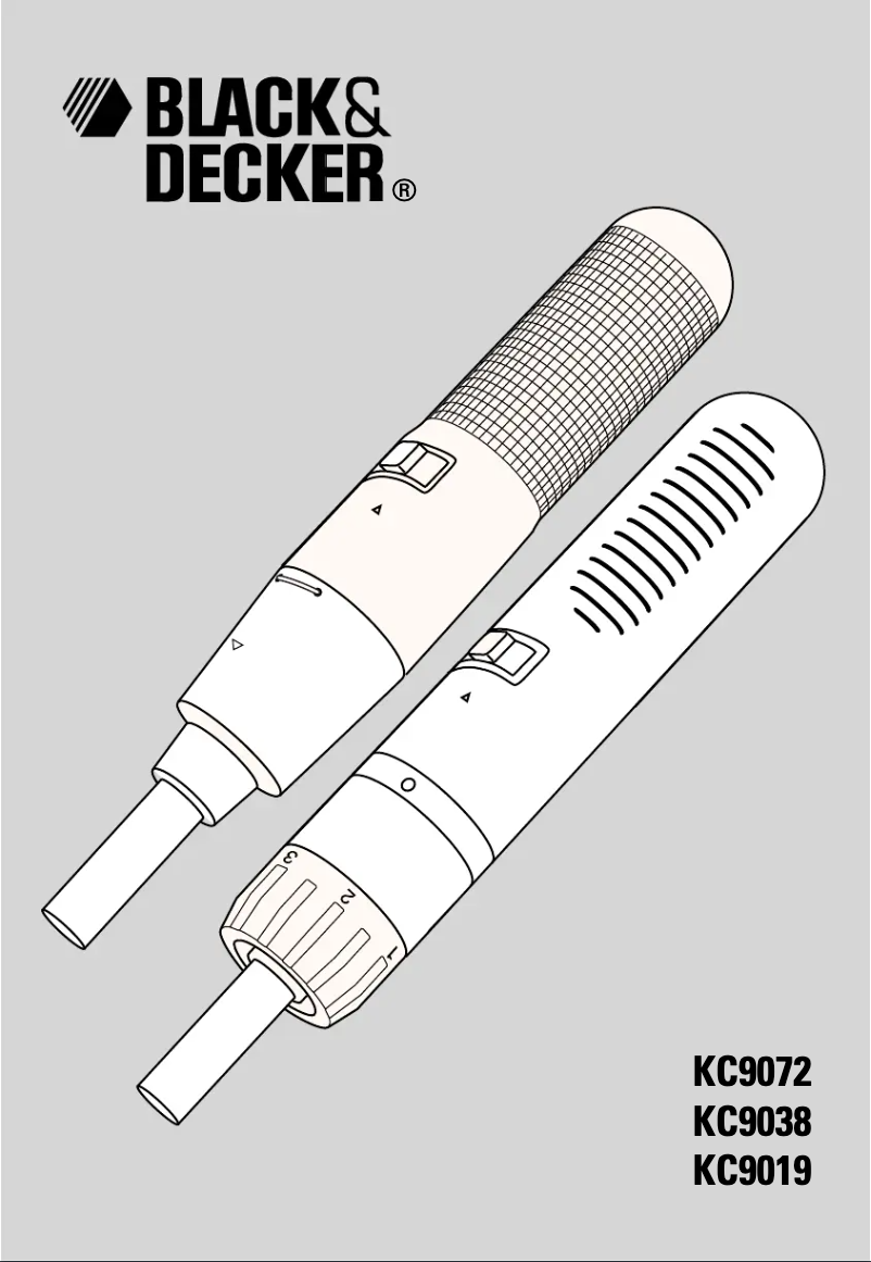 Page 1 de la notice Manuel utilisateur Black & Decker KC9019