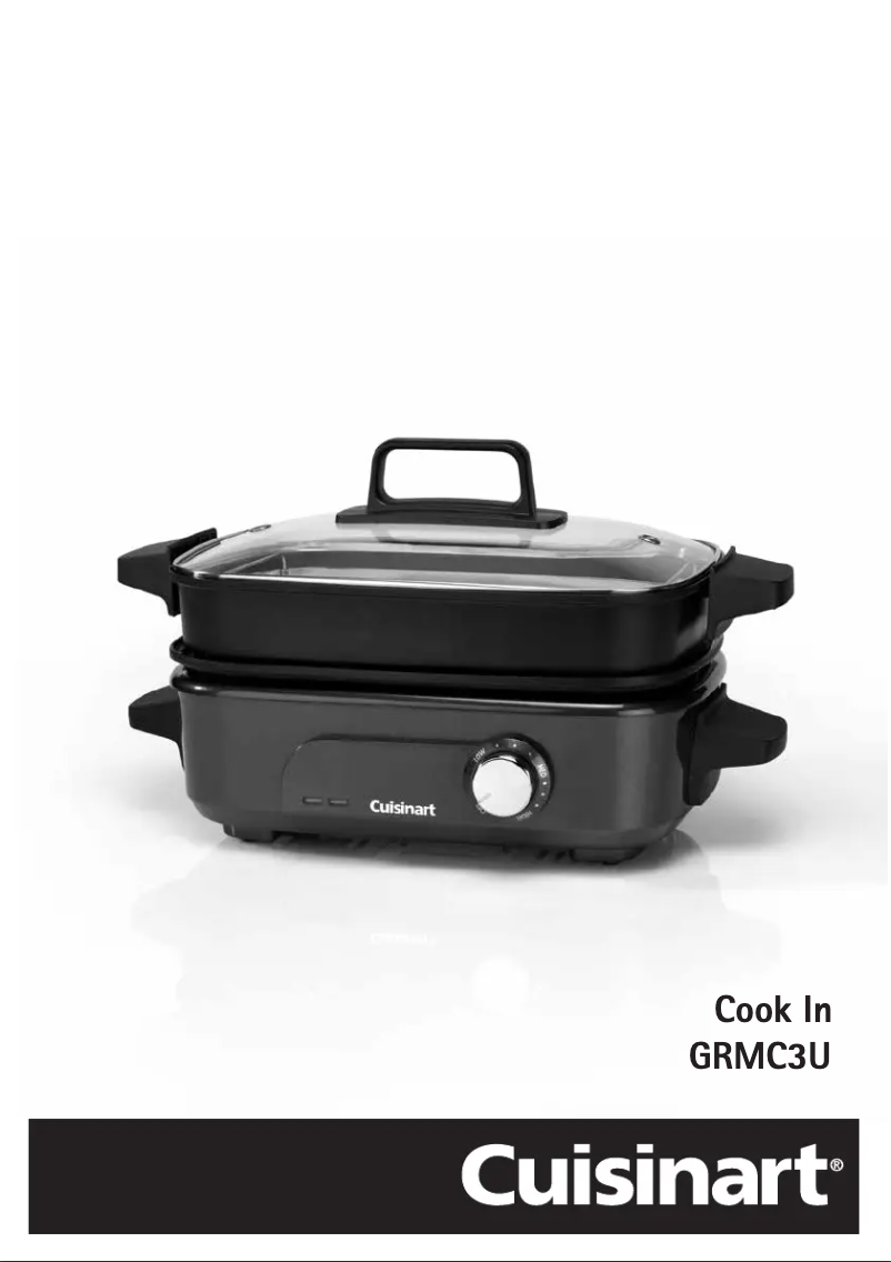Page 1 de la notice Manuel utilisateur Cuisinart Cook In GRMC3U