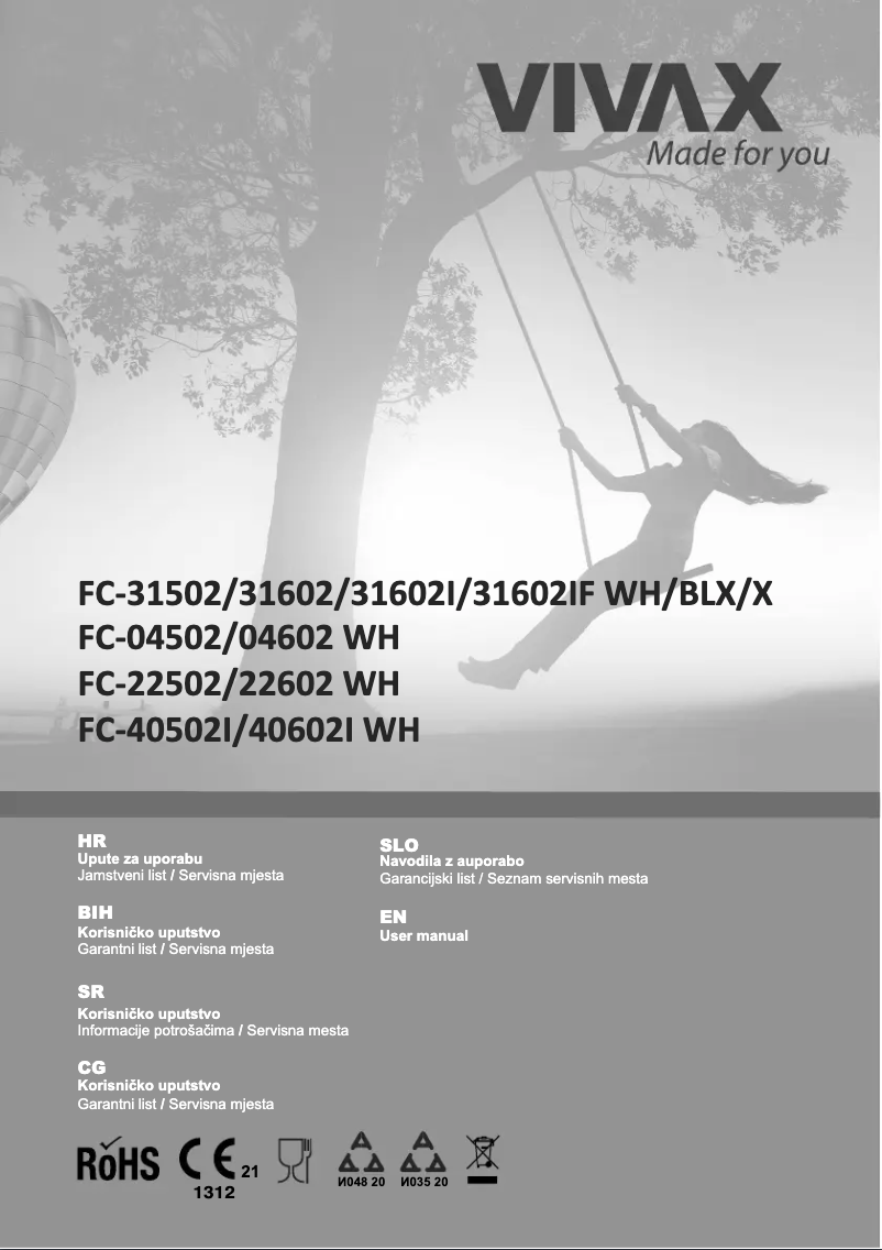 Página 1 del manual Manual de instrucciones Vivax FC-31602 X