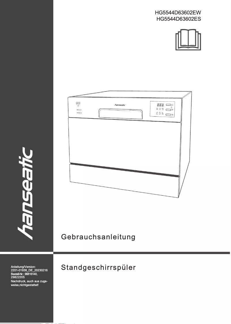 Page n°1 - Manuel utilisateur Hanseatic HG5544D63602EW