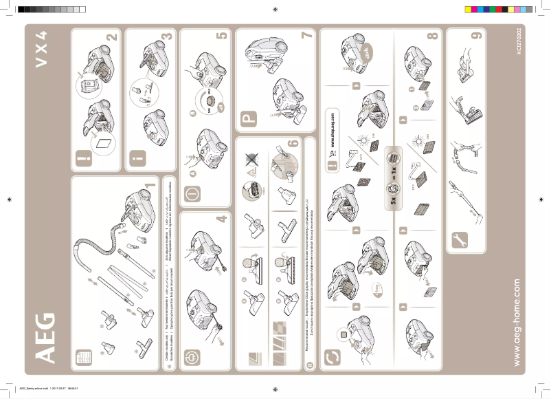 Page 1 of the manual User Manual AEG VX4-1-GM-T
