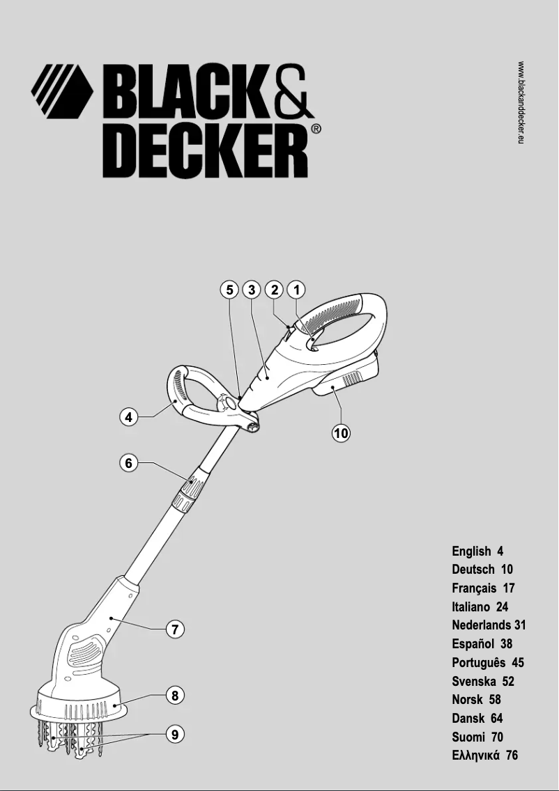 Page n°1 - Manuel utilisateur Black & Decker GXC1000L