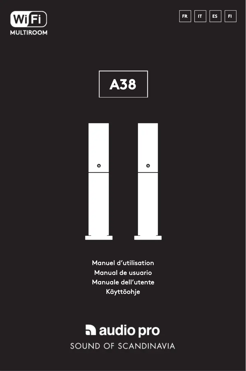 Page n°1 - Manuel utilisateur Audio Pro A38