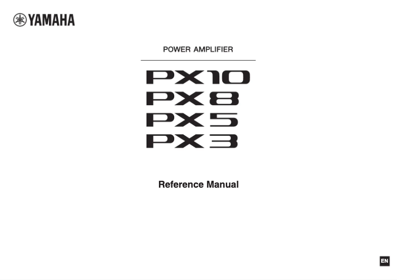 Page n°1 - Manuel utilisateur Yamaha PX3