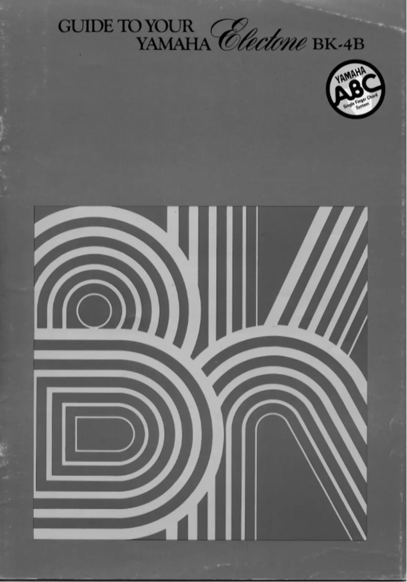 Image de la première page du manuel de l'appareil Electone BK-4B