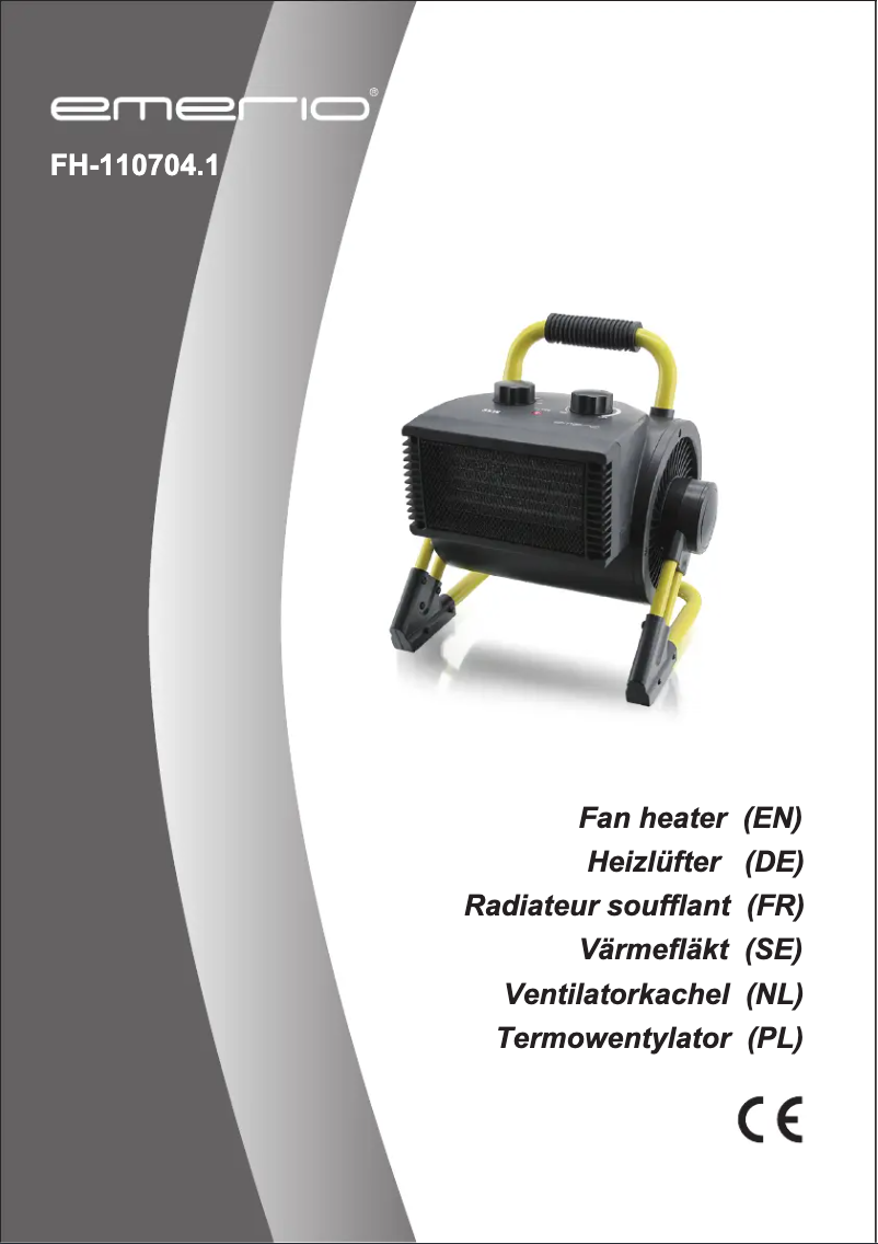 Page 1 de la notice Manuel utilisateur Emerio FH-110704.1