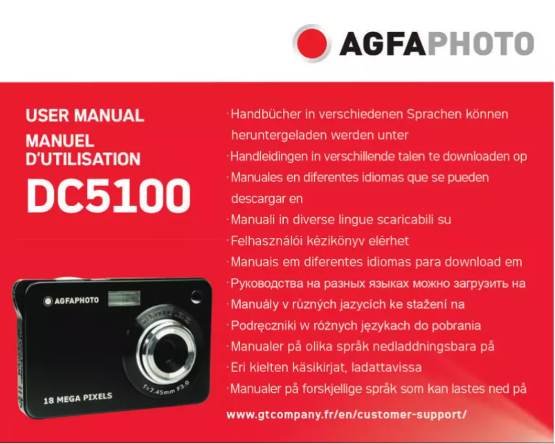 Página 1 del manual Manual de usuario AgfaPhoto DC5100