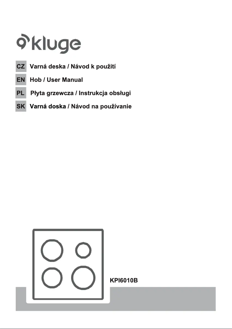 Image de la première page du manuel de l'appareil KPI6010B
