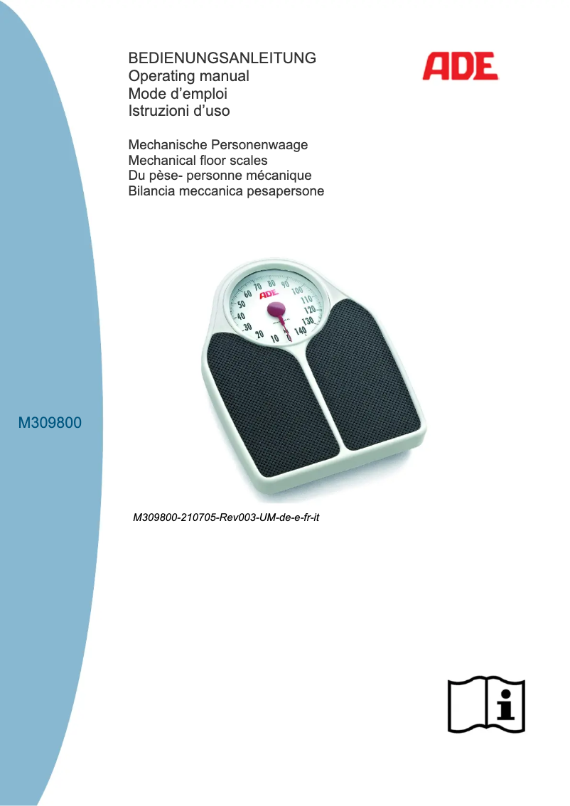 Image de la première page du manuel de l'appareil M309800