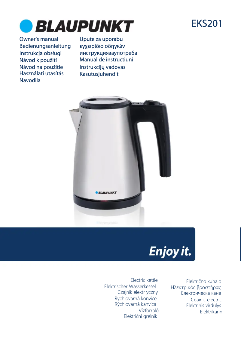 Page n°1 - Manuel utilisateur Blaupunkt EKS201