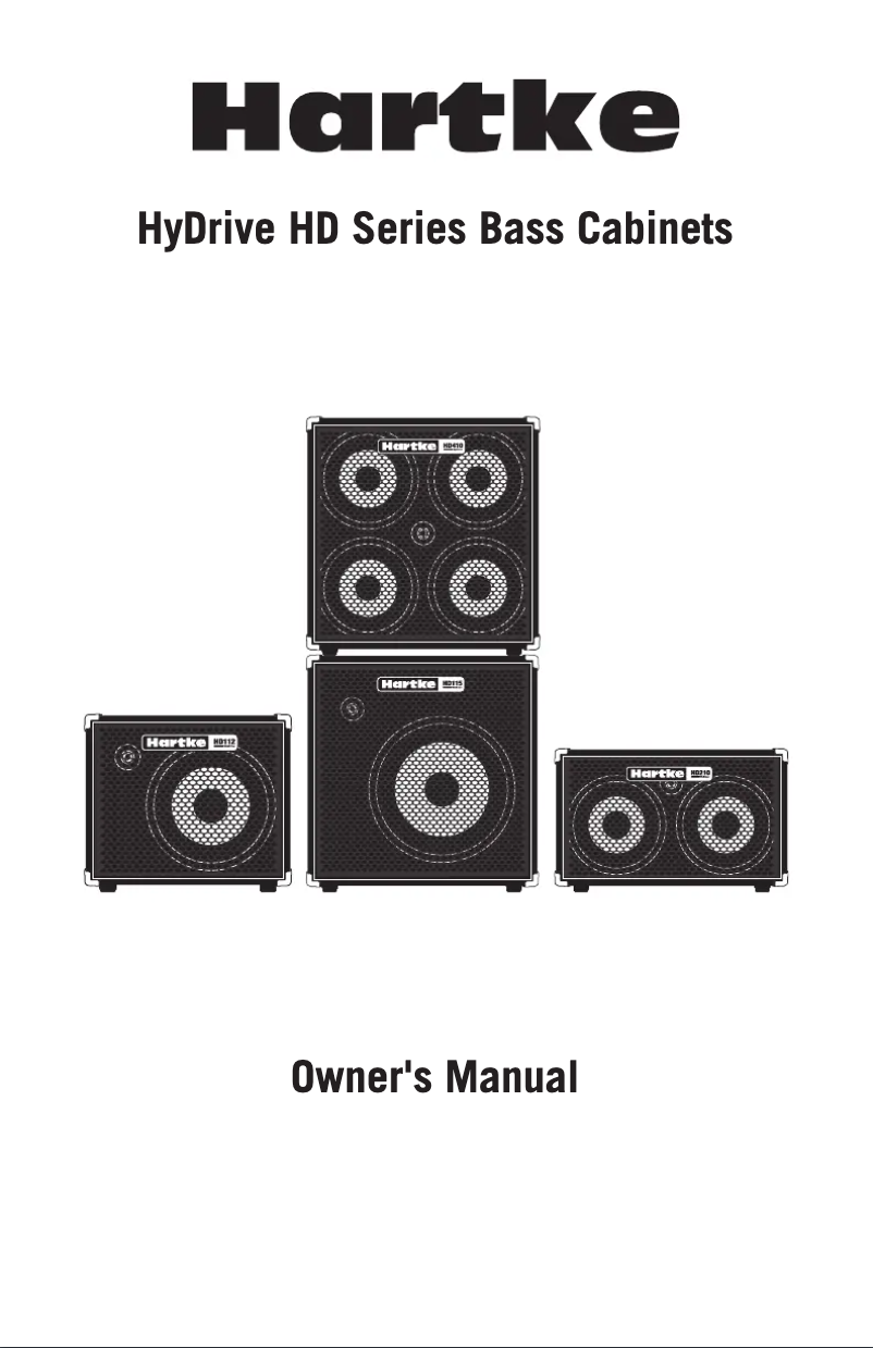 Page n°1 - Manuel utilisateur Hartke HyDrive HD115