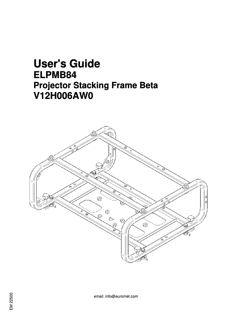 Page n°1 - Manuel utilisateur Epson ELPMB76