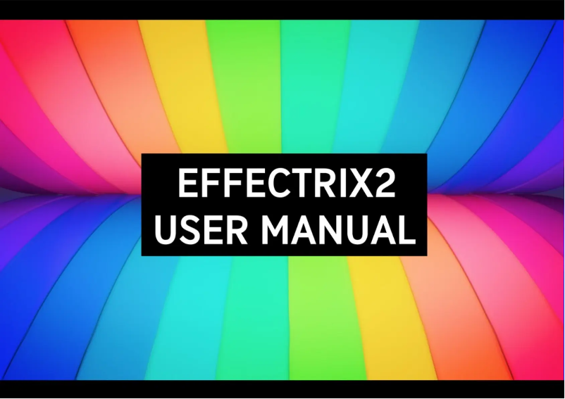 Page n°1 - Manuel utilisateur Sugar Bytes Effectrix2