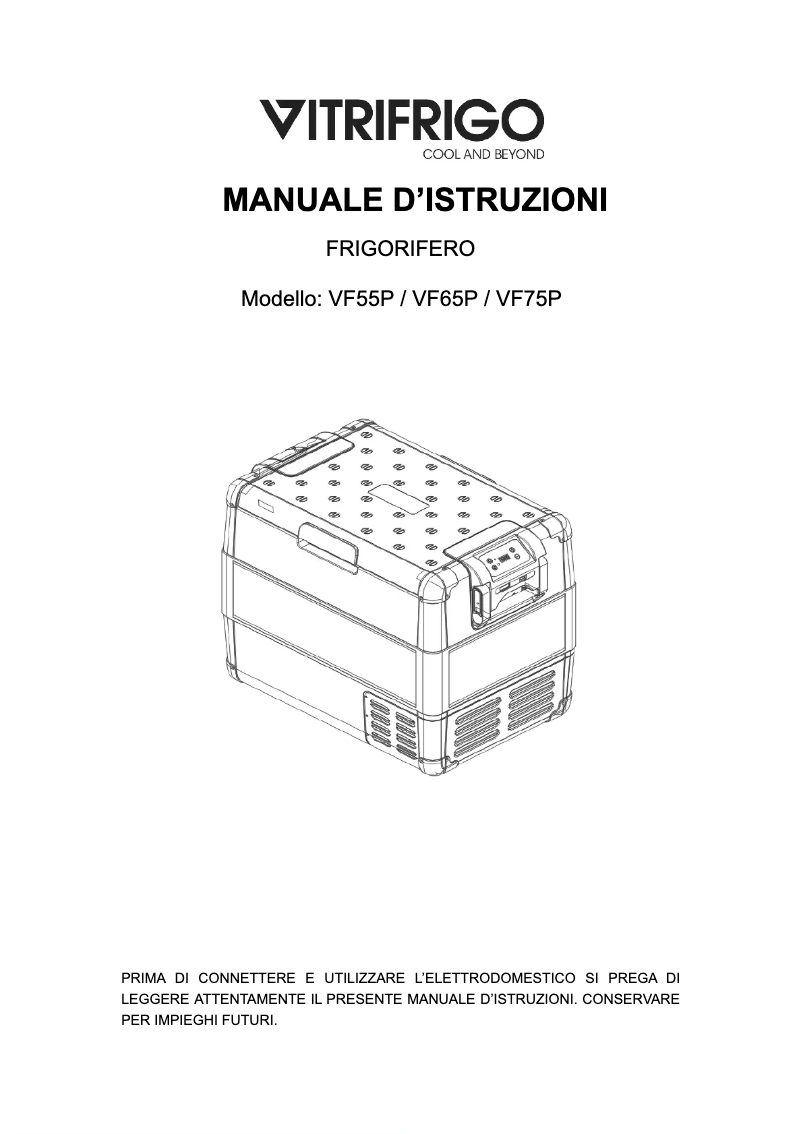 Imagen de la primera página del manual del dispositivo VF75P