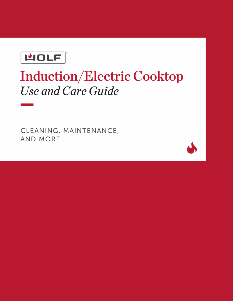 Page 1 de la notice Manuel d'utilisation et d'entretien Wolf CE304CB