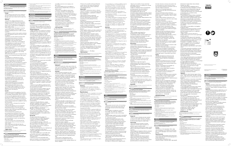 Image de la première page du manuel de l'appareil Viva Collection HR2645