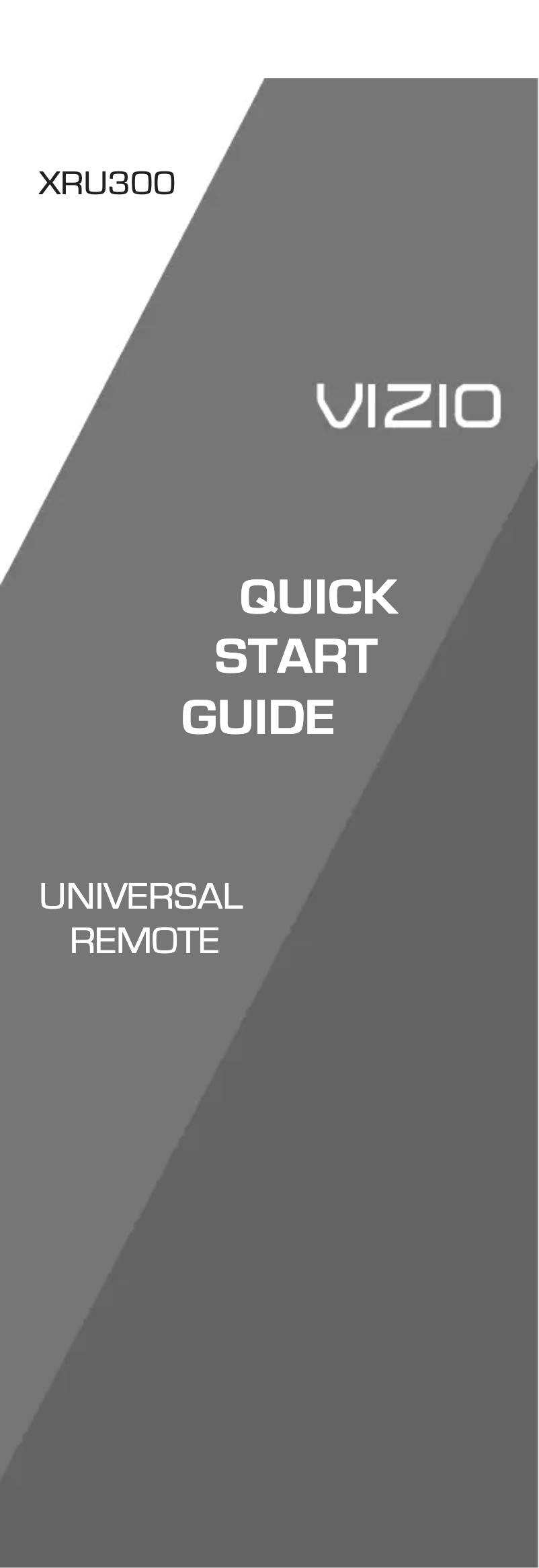 Imagen de la primera página del manual del dispositivo XRU300