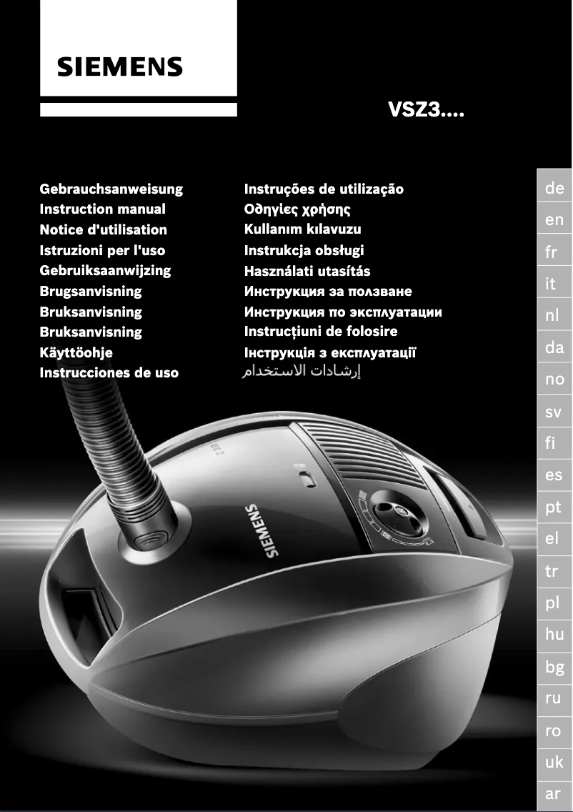 Page n°1 - Manuel utilisateur Siemens VS55E00