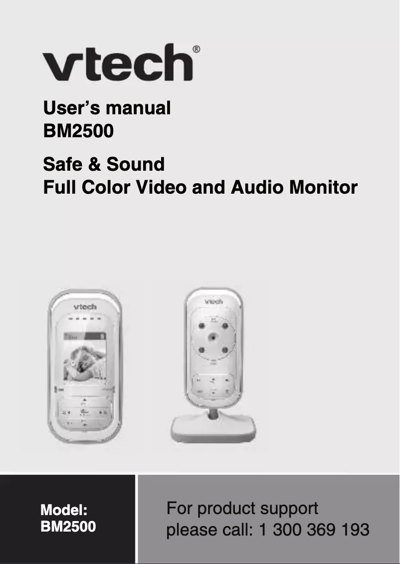 Image de la première page du manuel de l'appareil BM2500