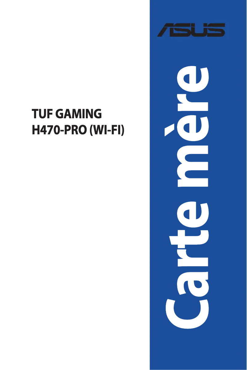 Page 1 de la notice Manuel utilisateur Asus TUF GAMING H470-PRO