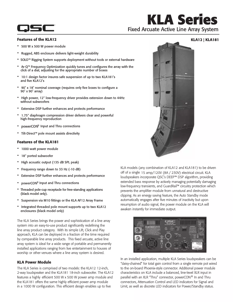 Image de la première page du manuel de l'appareil KLA181